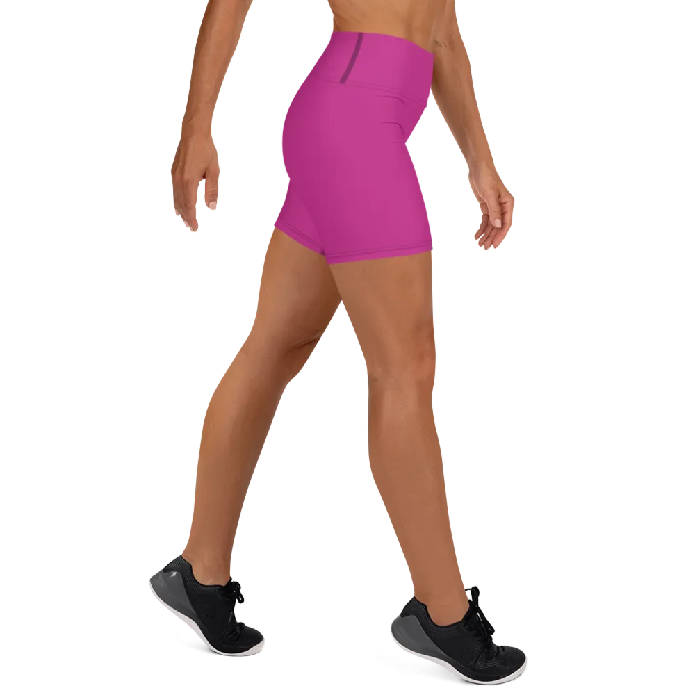 Athletic Apparatus Pink White logo Yoga Shorts