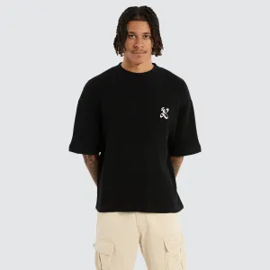 Big Waffle Street Tee Black