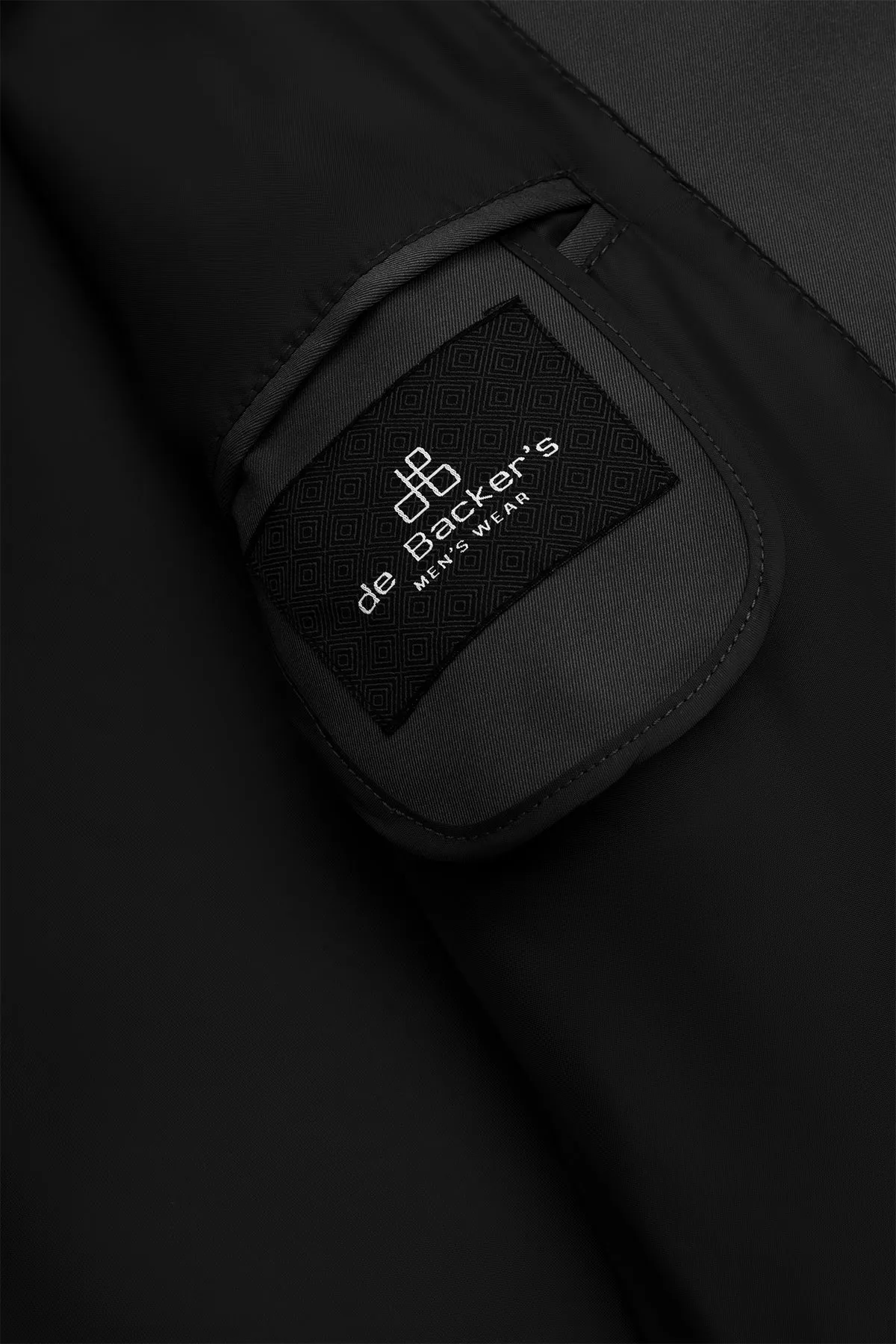 Bomber Black Gabardine Jacket