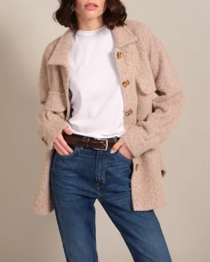 Brushed Knit Shirt Jacket