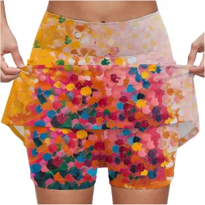 cooki Skorts for Women with Pockets High Waist Tummy Control Women's Lightweight Yoga Skirts Summer Casual Workout Shorts