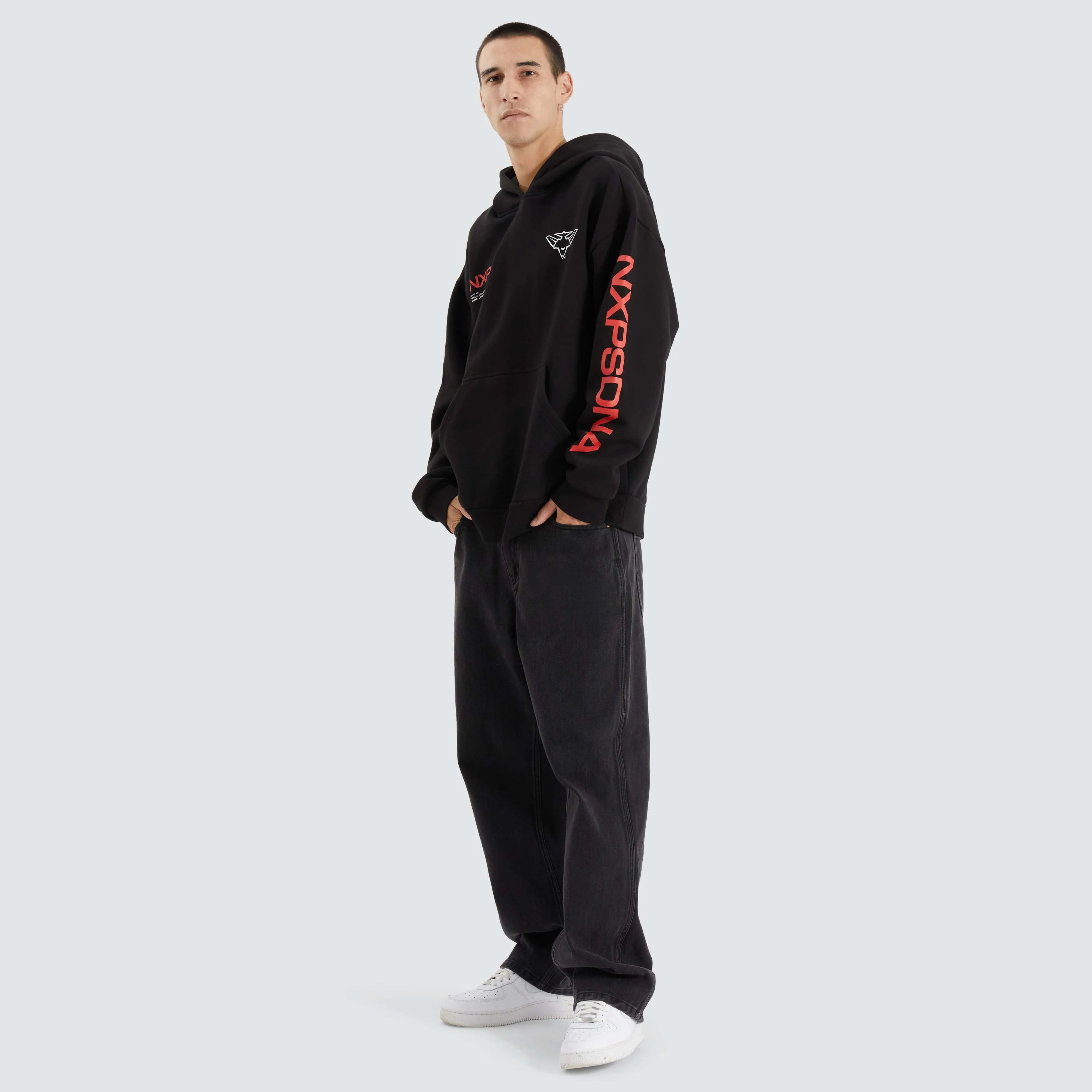 Essendon Bombers AFL Relaxed Hoodie Jet Black