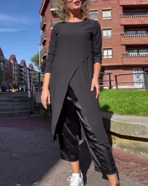 Fashionable Irregular Slit Shirt