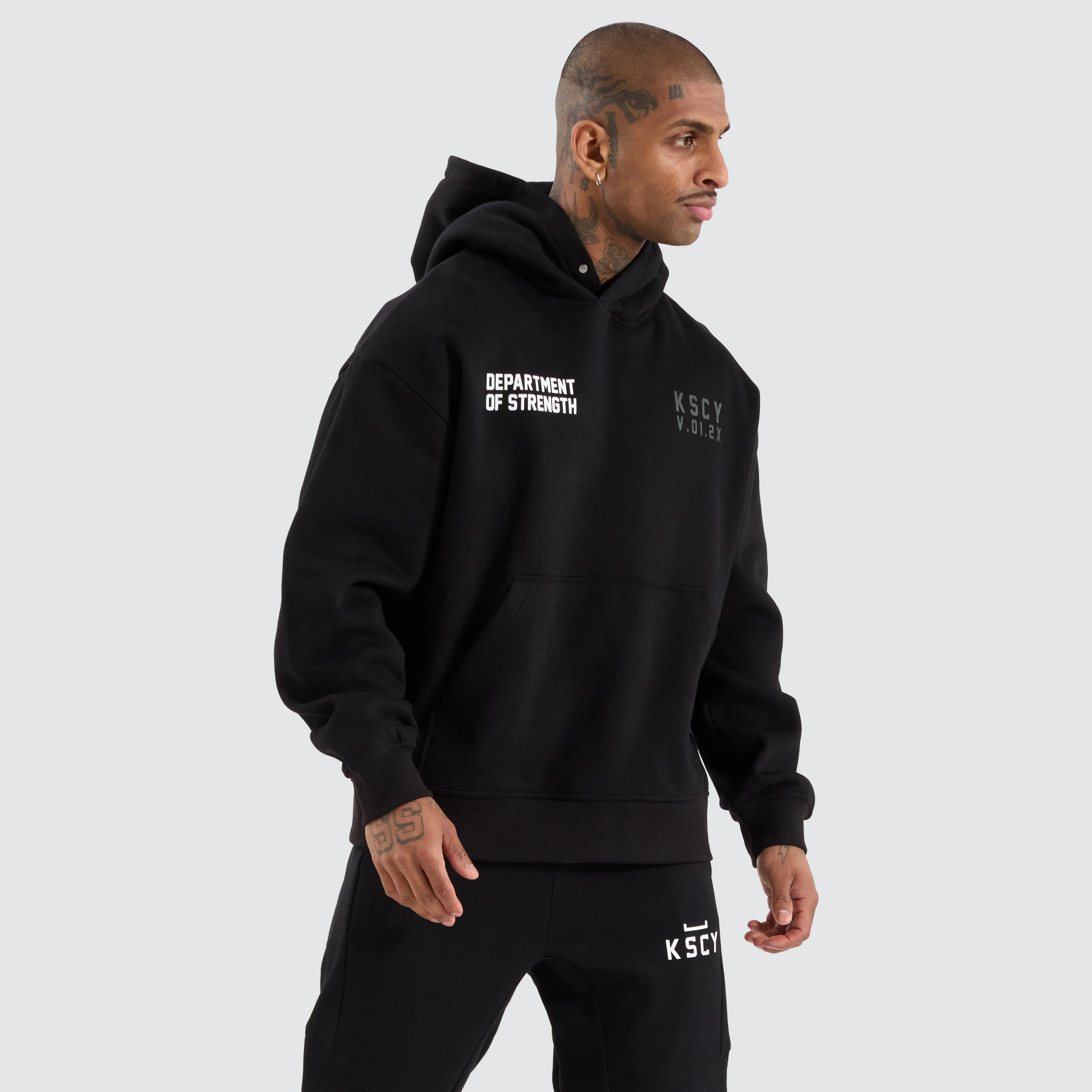 Force Relaxed Hoodie Jet Black