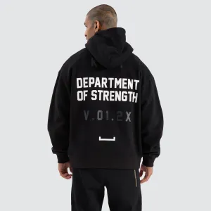 Force Relaxed Hoodie Jet Black