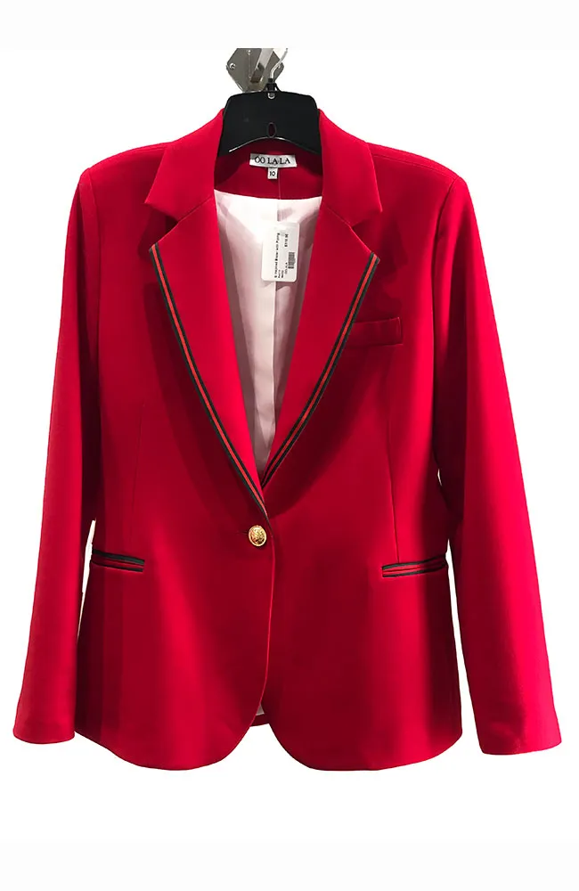 G Inspired Blazer with Piping