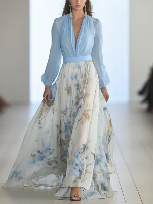 Georgie - Long Dress with Floral Print