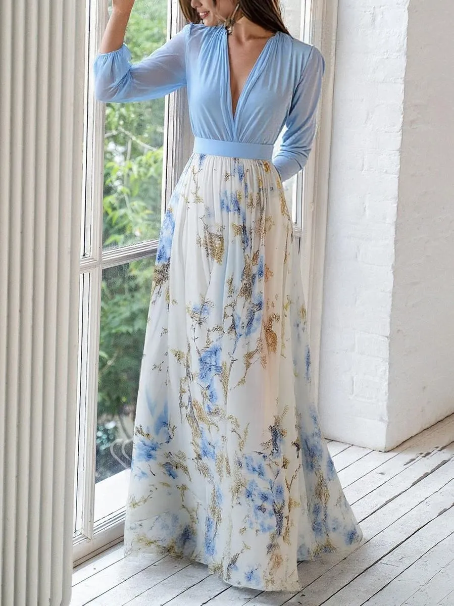 Georgie - Long Dress with Floral Print