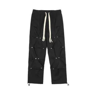 High Street Rivet Braided Rope Sweatpants
