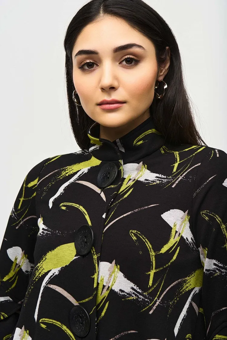 Joseoh Ribkoff Abstract Print Trapese Jacket