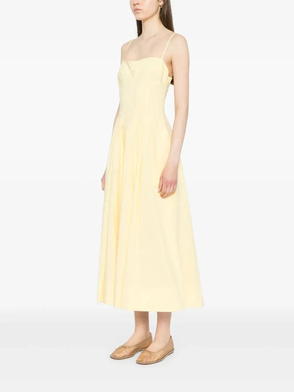 Kittiya Midi Dress in Buttercream