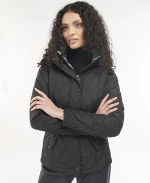 LADIES BARBOUR MILLFIRE QUILTED JACKET - BLACK