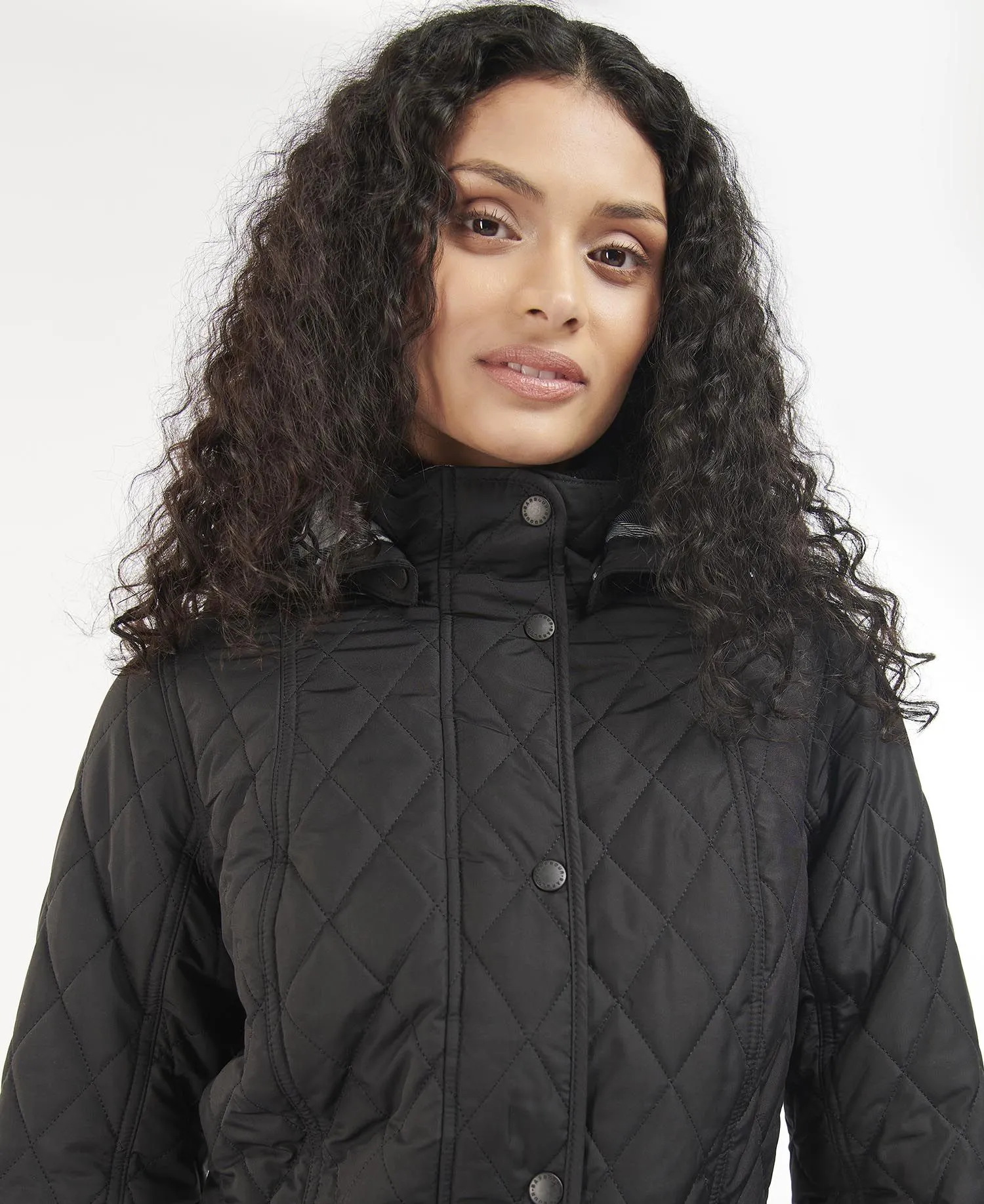LADIES BARBOUR MILLFIRE QUILTED JACKET - BLACK