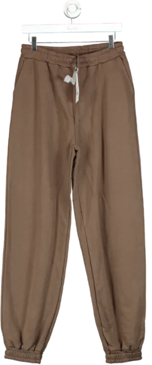 NA-KD Brown Straight Sweatpants UK M