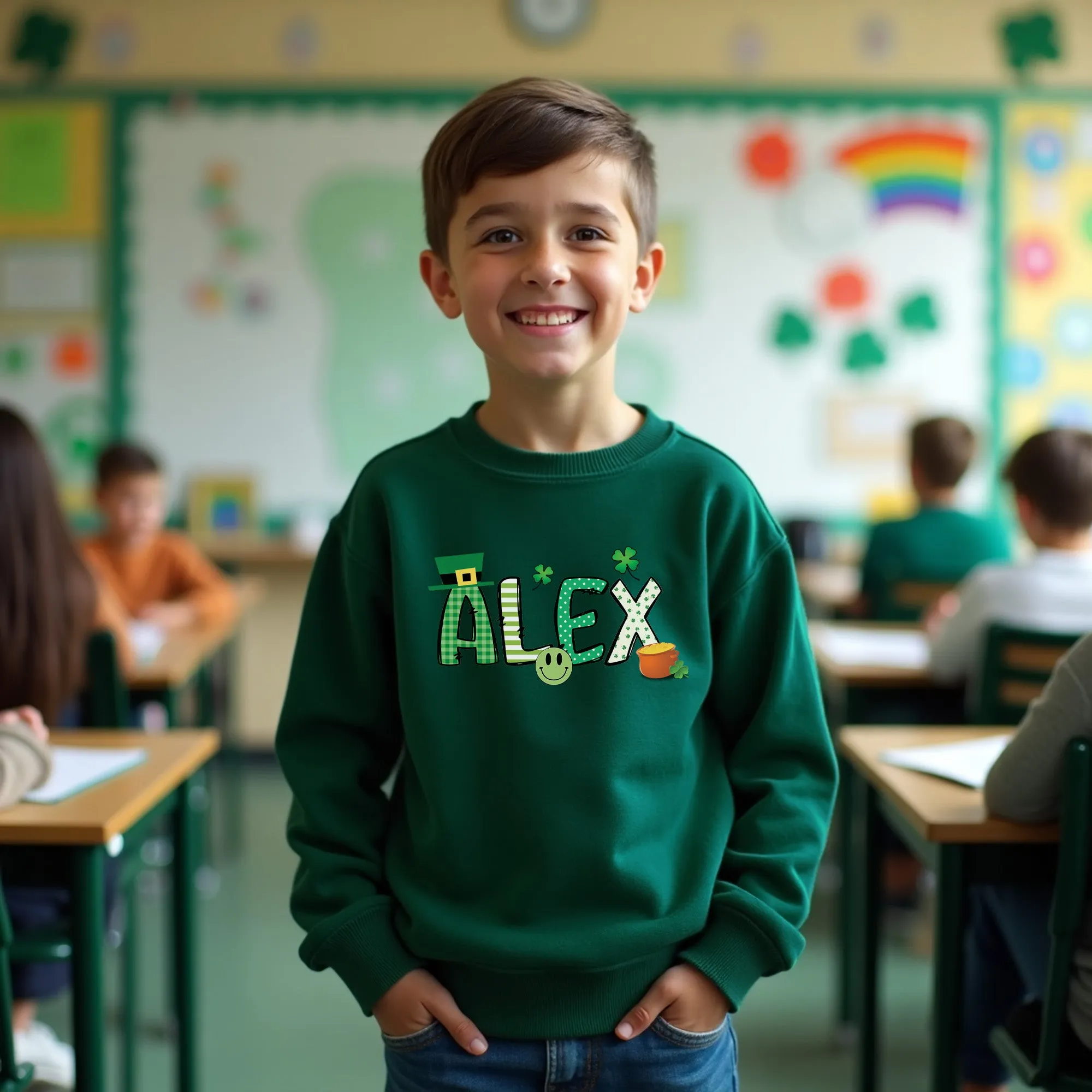 Personalized Kids St Patricks Day Shirts with Name