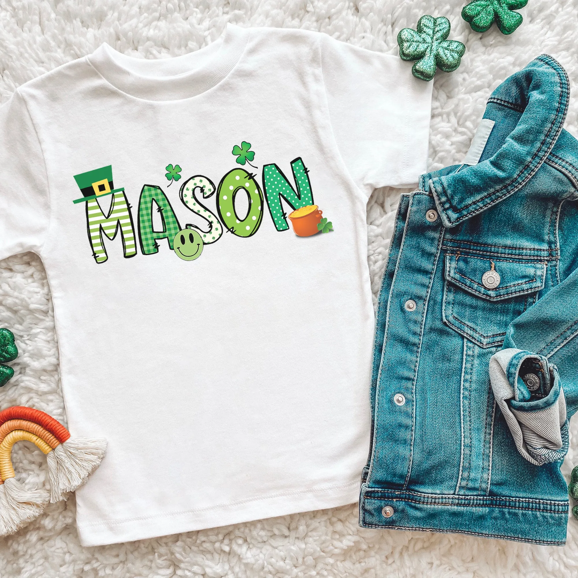Personalized Kids St Patricks Day Shirts with Name