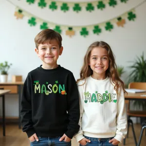 Personalized Kids St Patricks Day Shirts with Name
