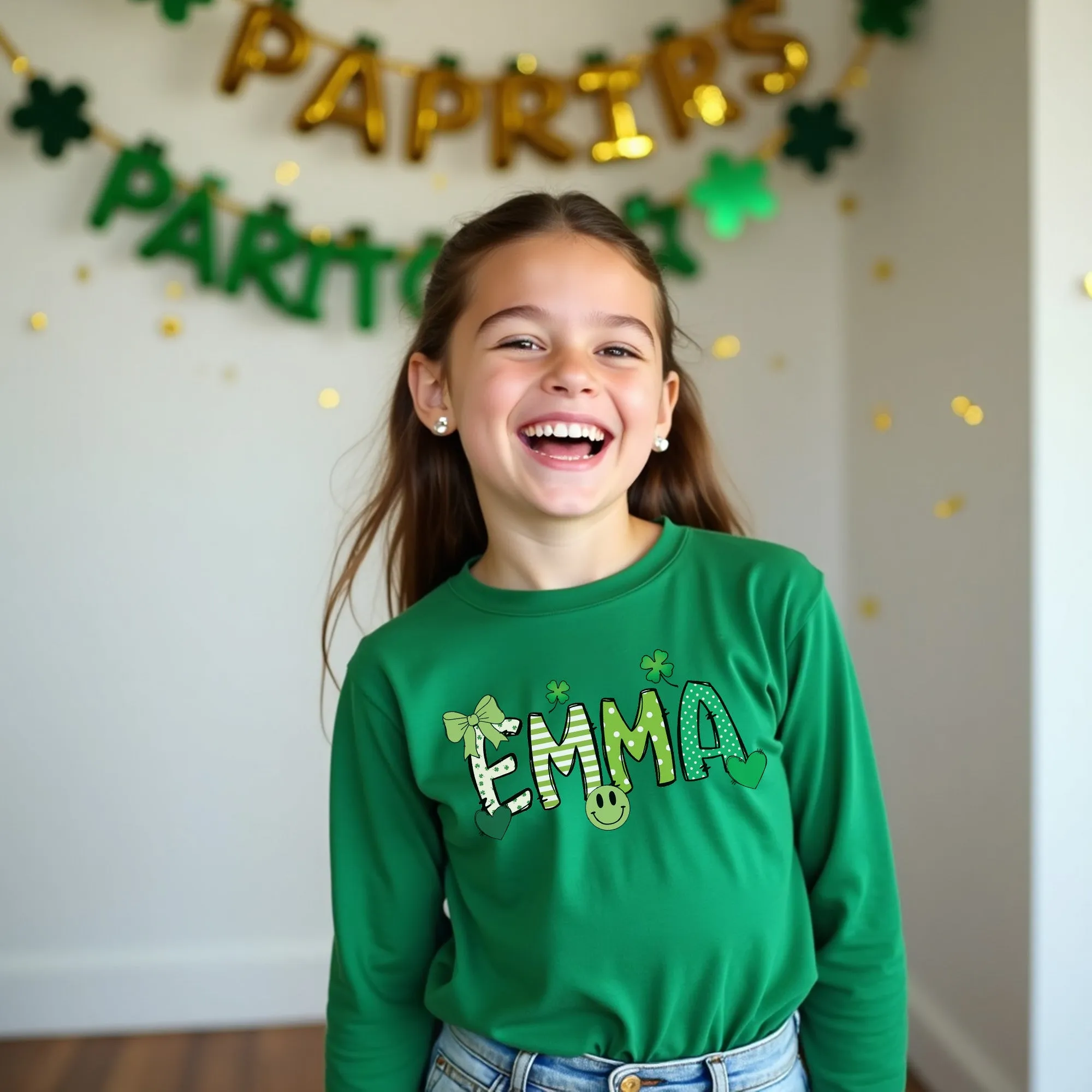 Personalized Kids St Patricks Day Shirts with Name
