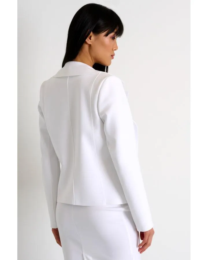 Shan Sofia Fitted Open Front Blazer