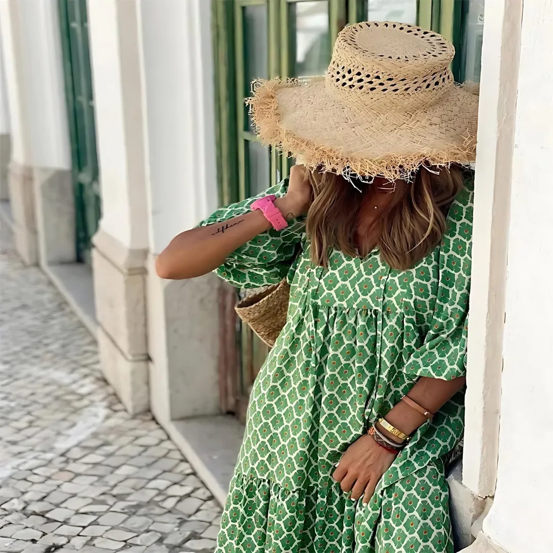 Sharon  Long Floral Dress