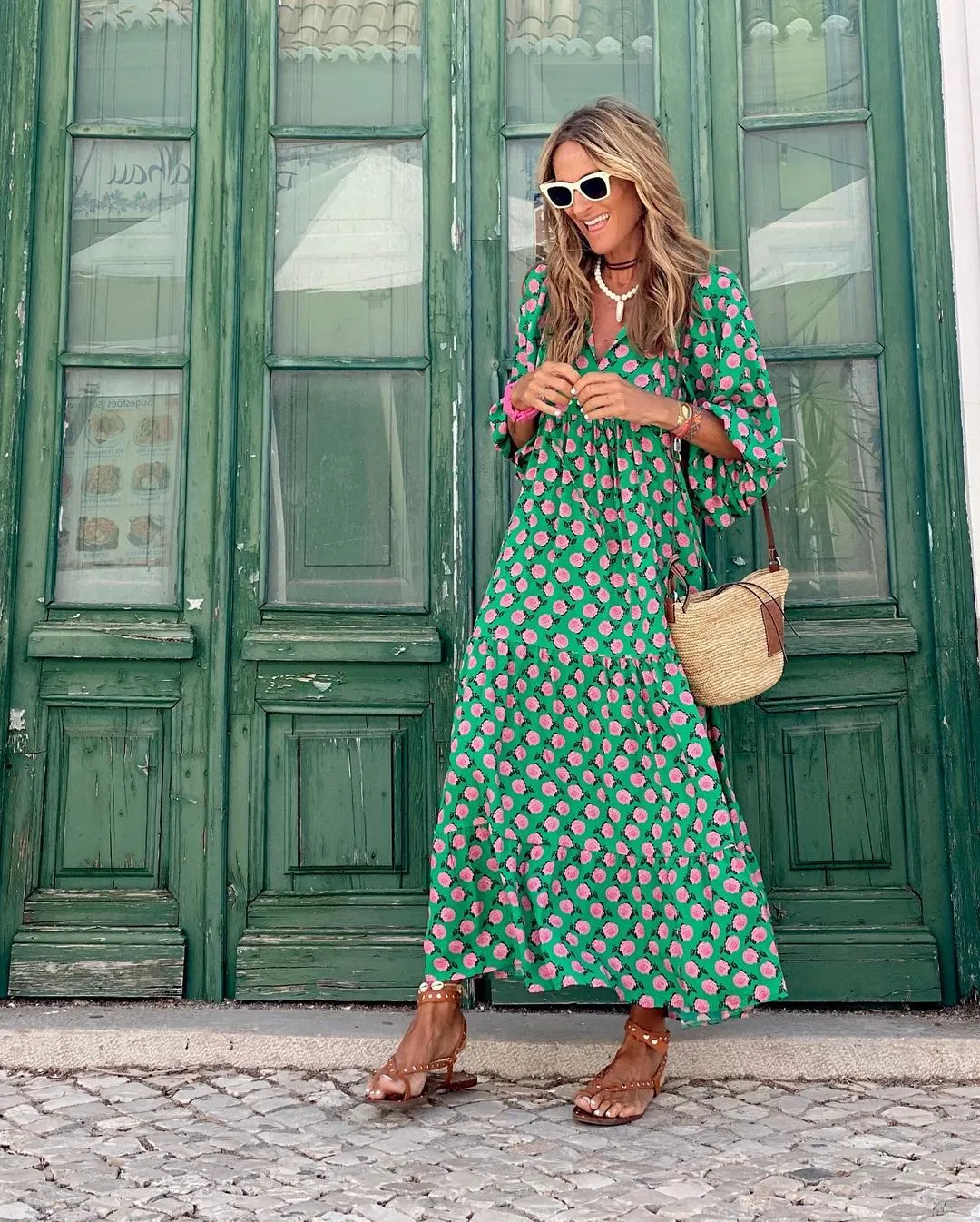 Sharon  Long Floral Dress