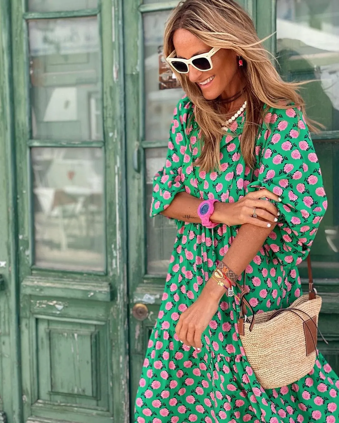 Sharon  Long Floral Dress