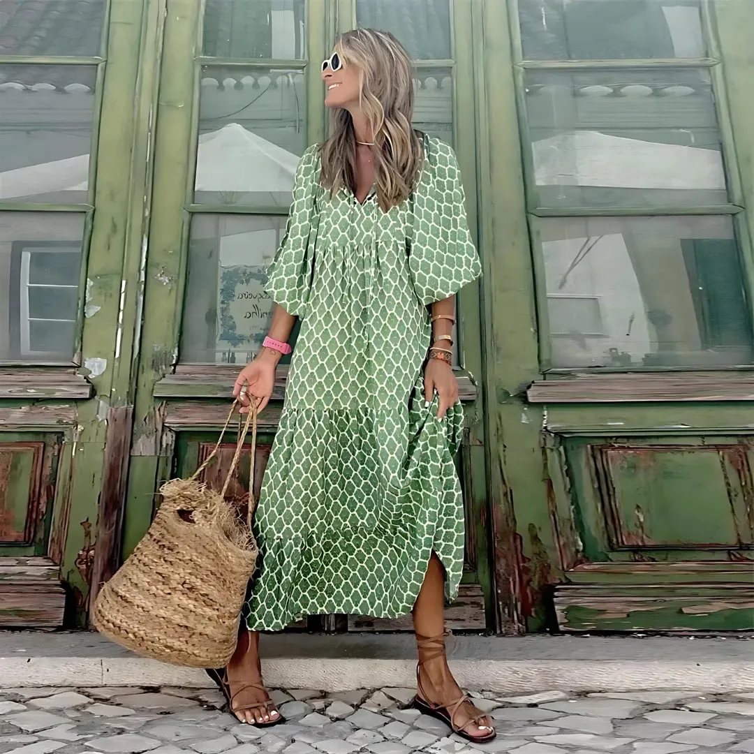 Sharon  Long Floral Dress