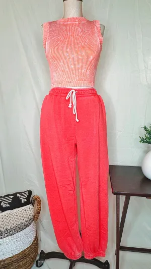 The Lyra Cozy Pants (Watermelon)