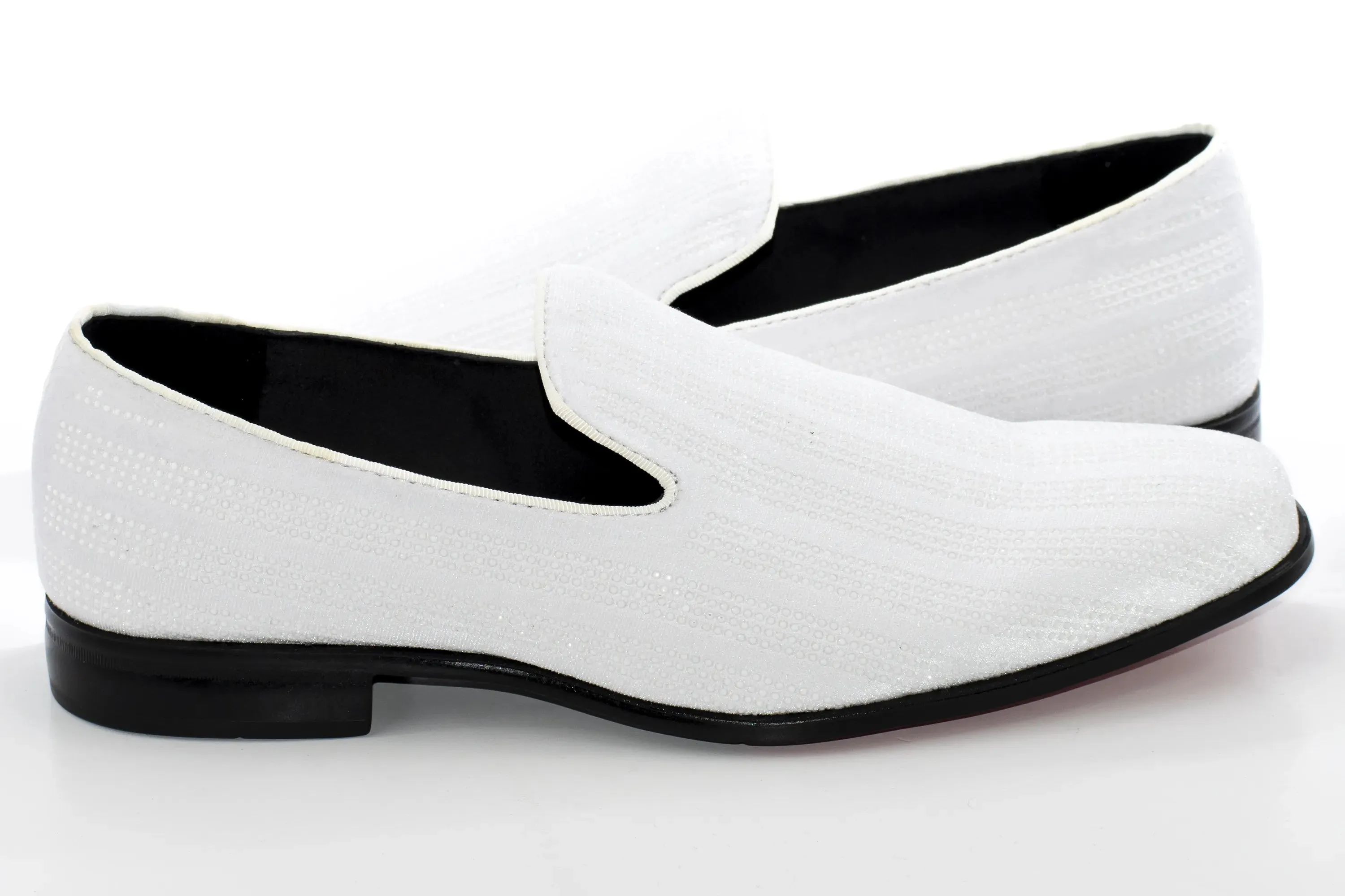 White Multicolor Rhinestone Designer Dress Loafer