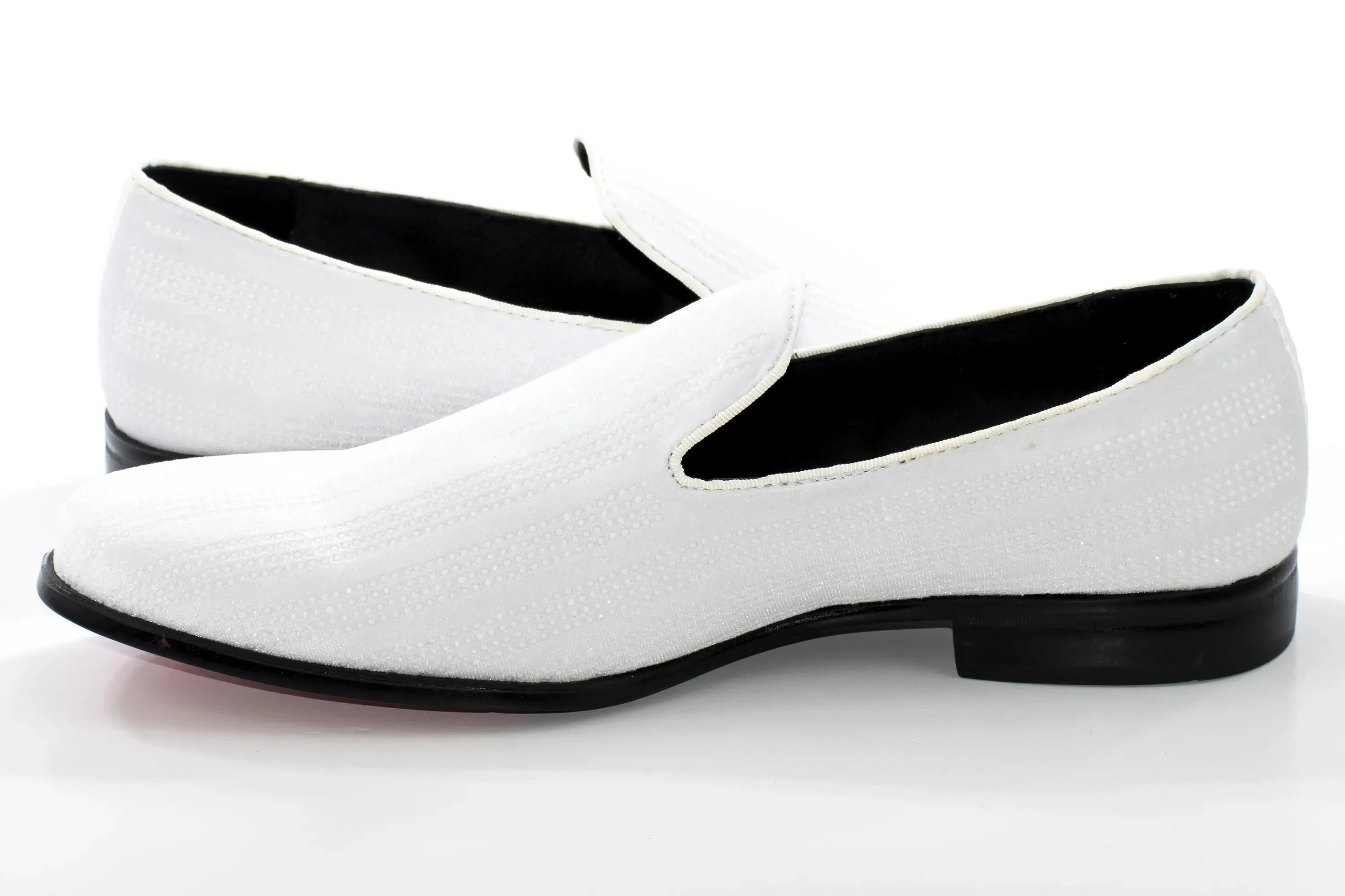 White Multicolor Rhinestone Designer Dress Loafer