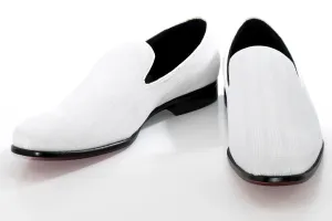 White Multicolor Rhinestone Designer Dress Loafer