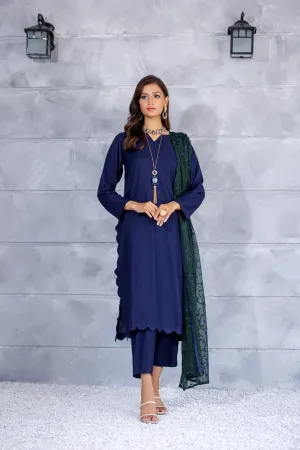 Winter Ready to Wear 3 Pcs Embroidered Dopatta Dress by Gulwarun 03