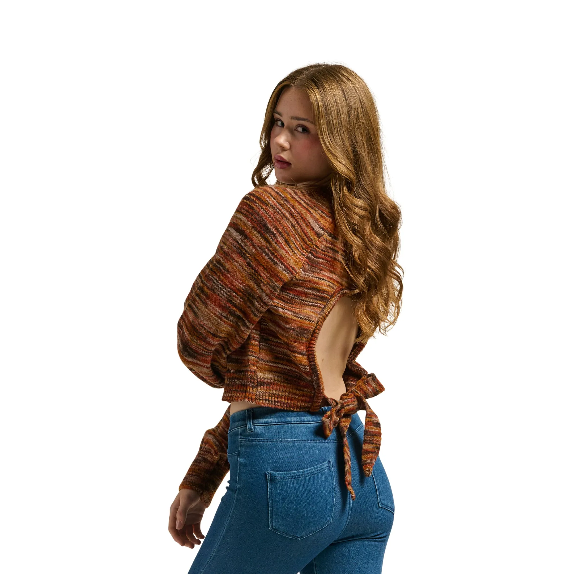 Women's Marbled Yarn Sweater